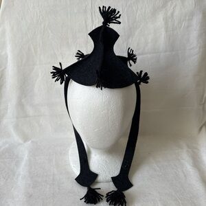 Handmade wool felt fascinator hat new
